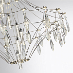 Люстра подвесная из металла с прозрачными подвесками из хрусталя Quasar 93 варинант исполнения - 10 | Loft Concept в Липецке