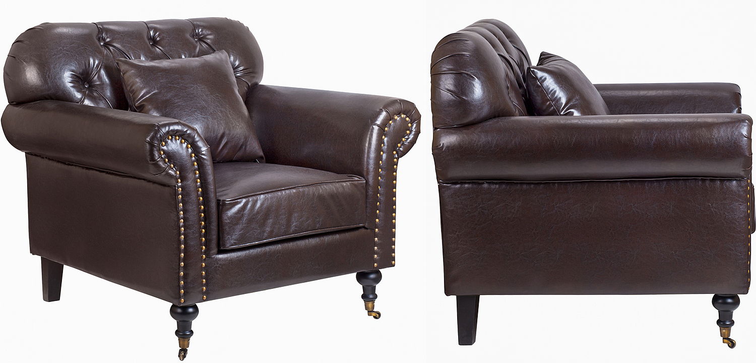 Кресло Taddeo Armchair brown Кресло Taddeo Armchair brown - Loft-Concept в Липецке