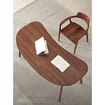 Стол рабочий округлой формы с ящиком  Working Moonnut Table варинант исполнения - 4 | Loft Concept в Липецке