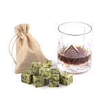 Камни для охлаждения виски из натурального камня змеевик Natural Stone Cube варинант исполнения - 5 | Loft Concept в Липецке