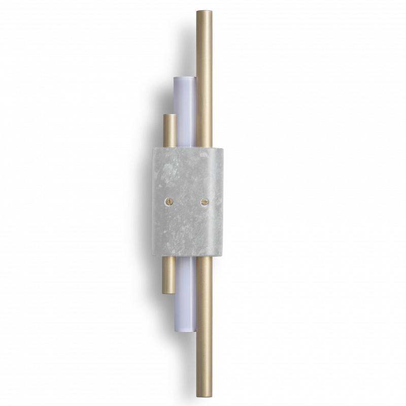 Бра Bert Frank TANTO SMALL WALL LIGHT Латунь Серый Белое матовое стекло Бра Bert Frank TANTO SMALL WALL LIGHT Латунь Серый Белое матовое стекло в Липецке | Loft Concept