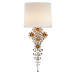 Бра с цветочным основанием и тканевым абажуром Tugella Flower Lamp варинант исполнения - 1 | Loft Concept в Липецке