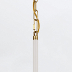 Подвесной светильник с плафоном в форме плоского купола и белой шарообразной лампой Eurofase варинант исполнения - 13 | Loft Concept в Липецке