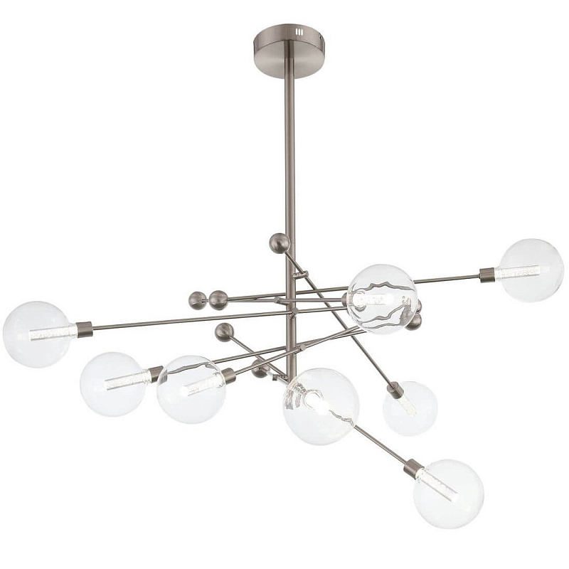 Люстра Gallotti & Radice Balls Nickel 8 Никель Прозрачное Стекло Люстра Gallotti & Radice Balls Nickel 8 Никель Прозрачное Стекло в Липецке | Loft Concept
