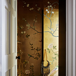 Обои ручная роспись Badminton Deep Rich Gold gilded paper варинант исполнения - 3 | Loft Concept в Липецке