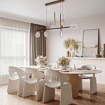 Линейная металлическая геометрическая люстра Geometry Crystal Linear Chandelier варинант исполнения - 2 | Loft Concept в Липецке