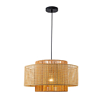 Подвесной светильник с абажуром из плтеного бамбука Light Inside the Cell варинант исполнения - 2 | Loft Concept в Липецке