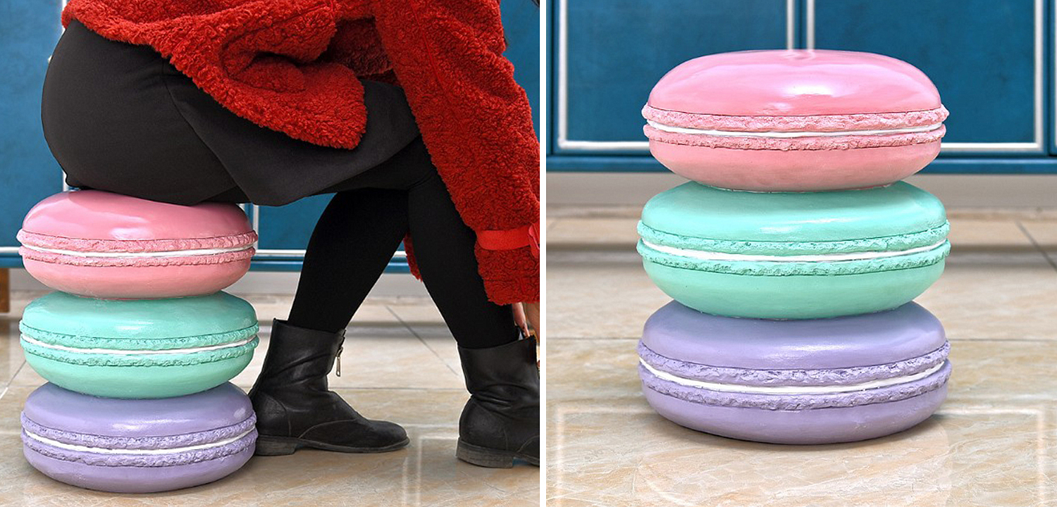 Приставной табурет Макарон Three Macaroon Stool Приставной табурет Макарон Three Macaroon Stool - Loft-Concept в Липецке