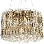 Круглая люстра с металлическими и хрустальными подвесками Bonnay Crystal Chandelier варинант исполнения - 3 | Loft Concept в Липецке