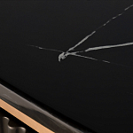 Комод черный округлой формы с рельефным фасадом Black Cut варинант исполнения - 6 | Loft Concept в Липецке