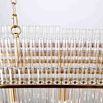 Люстра подвесная овальная со стеклянными трубками Nembus варинант исполнения - 4 | Loft Concept в Липецке