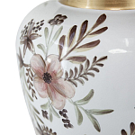 Ваза с нежным цветочным узором в пастельных тонах и крышкой с золотым акцентом Chinoiserie Ceramics варинант исполнения - 3 | Loft Concept в Липецке