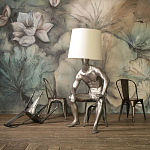 Лампа MALE MANNEQUIN LAMP с абажуром варинант исполнения - 2 | Loft Concept в Липецке