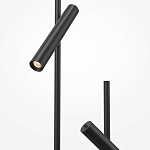 Напольный торшер светодионый черный Lumen Duo варинант исполнения - 3 | Loft Concept в Липецке