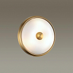 Бра круглое с матовым стеклянным плафоном и металлической окантовкой Soft Halo варинант исполнения - 4 | Loft Concept в Липецке