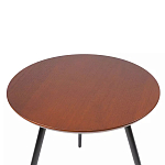 Кофейный столик с круглой столешницей на 3-х черных ножках Laconic Stylish Design варинант исполнения - 1 | Loft Concept в Липецке