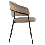 Коричневый стул с обивкой из искусственной замши Alexis варинант исполнения - 3 | Loft Concept в Липецке