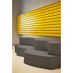 Дизайнерский модульный диван волнистой формы с цветным принтом Poltronova Superonda Sofa варинант исполнения - 17 | Loft Concept в Липецке