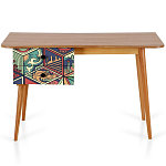 Письменный стол с принтом на ящиках Elise Desk варинант исполнения - 9 | Loft Concept в Липецке