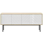 Длинная тумба с зеркальным декором Serena варинант исполнения - 8 | Loft Concept в Липецке