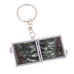 Зеркало брелок складное двухстороннее из натурального камня Серафинит Stone Mirrors варинант исполнения - 6 | Loft Concept в Липецке