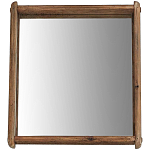 Квадратное настенное зеркало в деревянной раме Lyons Mirror варинант исполнения - 1 | Loft Concept в Липецке