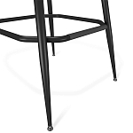 Барный стул со спинкой и подлокотниками на 4-х металлических ножках Douglas Rhombus Синий Велюр варинант исполнения - 4 | Loft Concept в Липецке