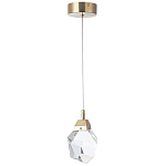 Подвесной светильник с хрустальным плафоном Esme Crystal Brass Hanging lamp варинант исполнения - 2 | Loft Concept в Липецке