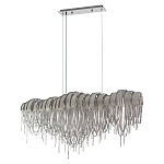 Люстра подвесная с металлическими дугами и длинными цепочками 115 см Atlantis Chain варинант исполнения - 9 | Loft Concept в Липецке