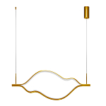 Подвесной светильник волнообразный изогнутый цвета латунь 3000К Spiral Lighting варинант исполнения - 2 | Loft Concept в Липецке