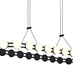 Люстра овальная с круглыми светодиодными источниками света Maxine Light варинант исполнения - 11 | Loft Concept в Липецке