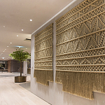 Панно на стену плетеное Макраме бежевый цвет  варинант исполнения - 8 | Loft Concept в Липецке