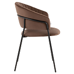 Стул в велюре коричневого цвета Horizon варинант исполнения - 3 | Loft Concept в Липецке