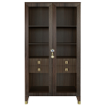 Дизайнерский шкаф витрина Elsa Dreams Walnut с 4-мя ящиками варинант исполнения - 9 | Loft Concept в Липецке