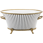 Кашпо Black white stripe варинант исполнения - 1 | Loft Concept в Липецке