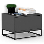 Тумба прикроватная цвета графит с ящиками Strict Lines варинант исполнения - 2 | Loft Concept в Липецке