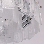 Люстра круглая с подвесными прямоугольными пластинами из стекла Glacier Panels варинант исполнения - 8 | Loft Concept в Липецке