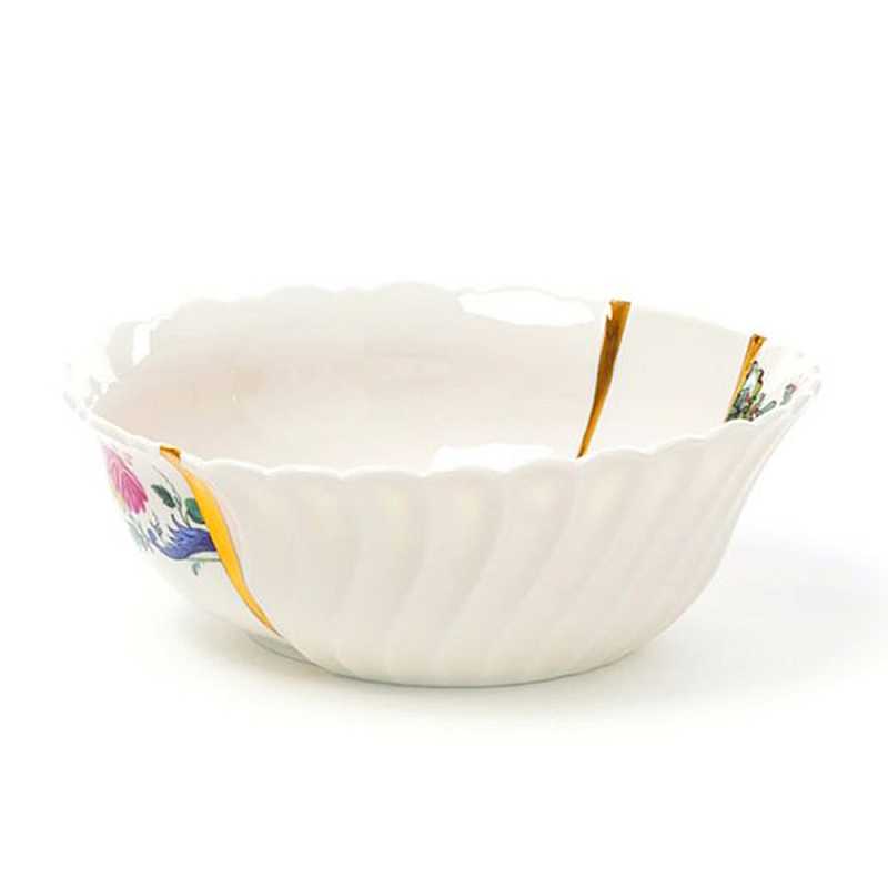 Салатник Seletti Kintsugi Белый Золотой Мульти Салатник Seletti Kintsugi Белый Золотой Мульти в Липецке | Loft Concept