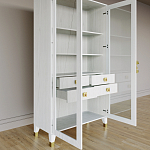 Дизайнерский шкаф витрина Elsa Dreams White с 4-мя ящиками варинант исполнения - 7 | Loft Concept в Липецке