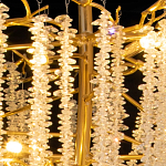 Люстра многоярусная с каркасом из металла и прозрачными подвесками FAIRYTREE Light варинант исполнения - 5 | Loft Concept в Липецке