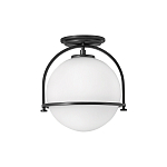 Потолочный светильник с плафоном в форме белого матового шара Hinkley варинант исполнения - 1 | Loft Concept в Липецке