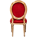 Стул из натурального бука красное с цветным принтом Impressionism in Color варинант исполнения - 2 | Loft Concept в Липецке