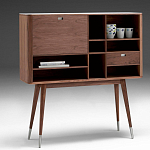 Дизайнерский комод-буфет на высоких ножках с выдвижными ящиками и открытыми полками Joshar варинант исполнения - 1 | Loft Concept в Липецке