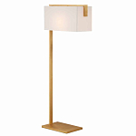Торшер с прямоугольным абажуром на золотом металлическом каркасе Rectangular Plane  варинант исполнения - 1 | Loft Concept в Липецке
