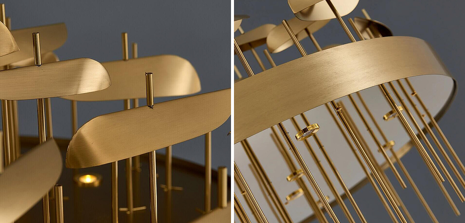 Светодиодная дизайнерская инсталляция ANODINE Perlina Disk Chandelier Светодиодная дизайнерская инсталляция ANODINE Perlina Disk Chandelier - Loft-Concept в Липецке