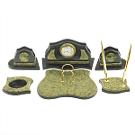 Настольный письменный набор из змеевика из 7-ми элементов Successful Leader варинант исполнения - 1 | Loft Concept в Липецке