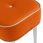 Квадратный мягкий пуф на белых ножках Winton Pouf Square варинант исполнения - 8 | Loft Concept в Липецке