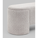 Банкетка Taks букле светло-серый варинант исполнения - 2 | Loft Concept в Липецке