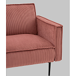 Диван современный вельветовый прямой Worcester Коралл варинант исполнения - 3 | Loft Concept в Липецке