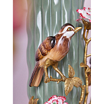 Ваза с птицами и цветами из фарфора с бронзовыми элементами Garden of Eden варинант исполнения - 6 | Loft Concept в Липецке